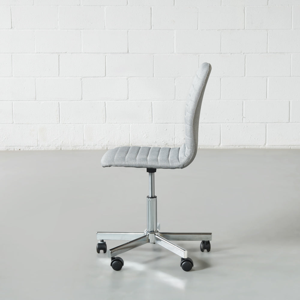 AMANDA - Grey Fabric Desk Chair - FINAL SALE