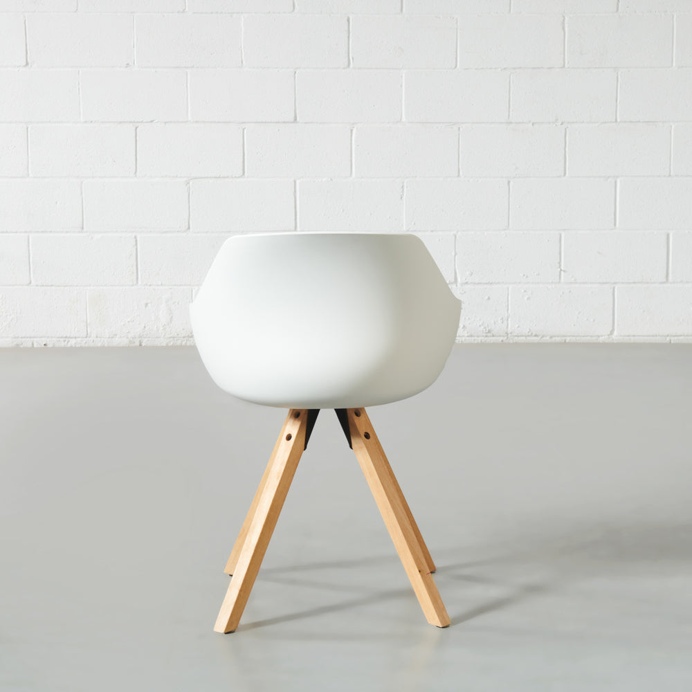 TINA - White Plastic Dining Chair - FINAL SALE