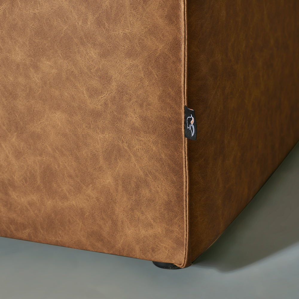 MASON - Brown Vegan Leather Modular Set (2 piece)