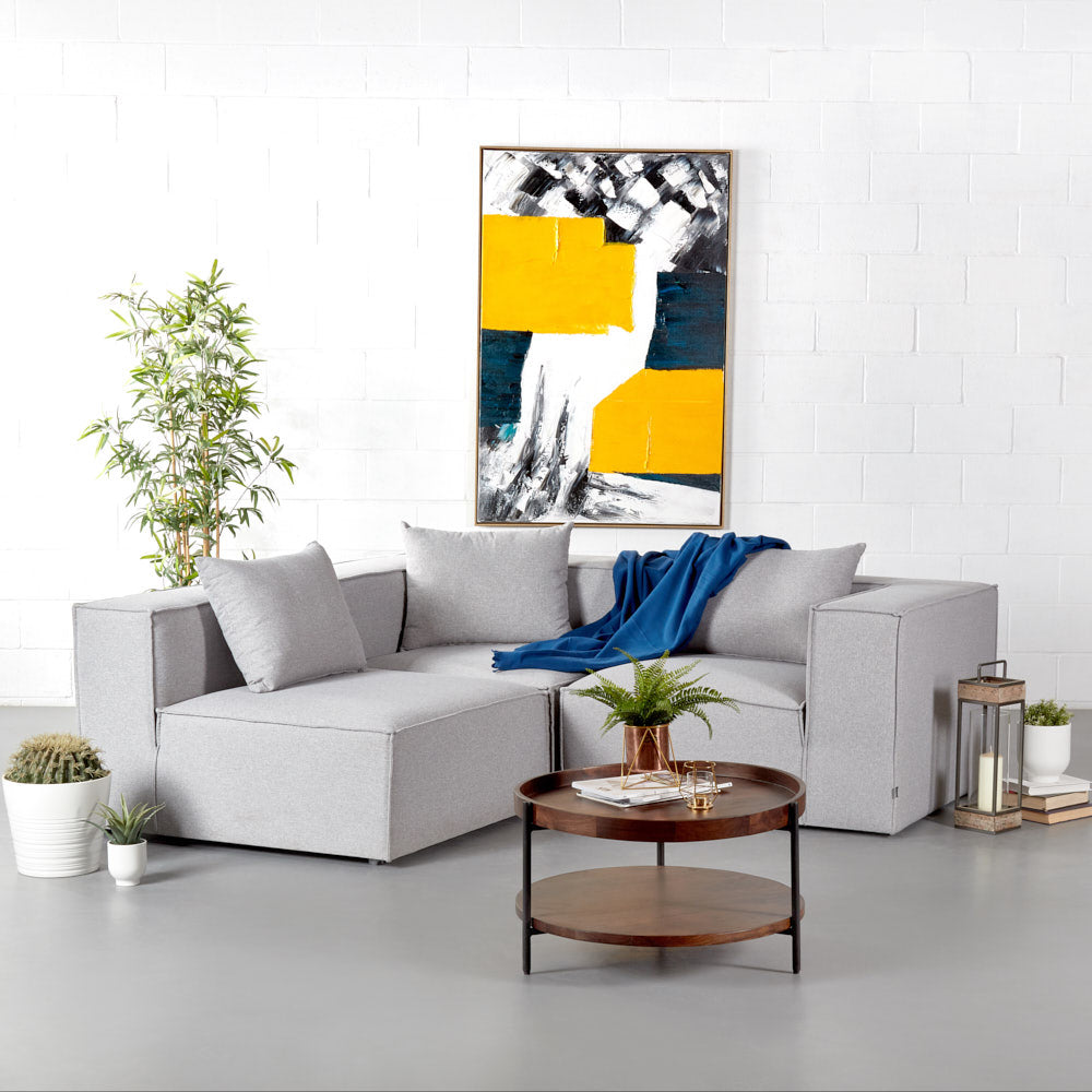 MASON - Light Grey Modular Set (3 piece)