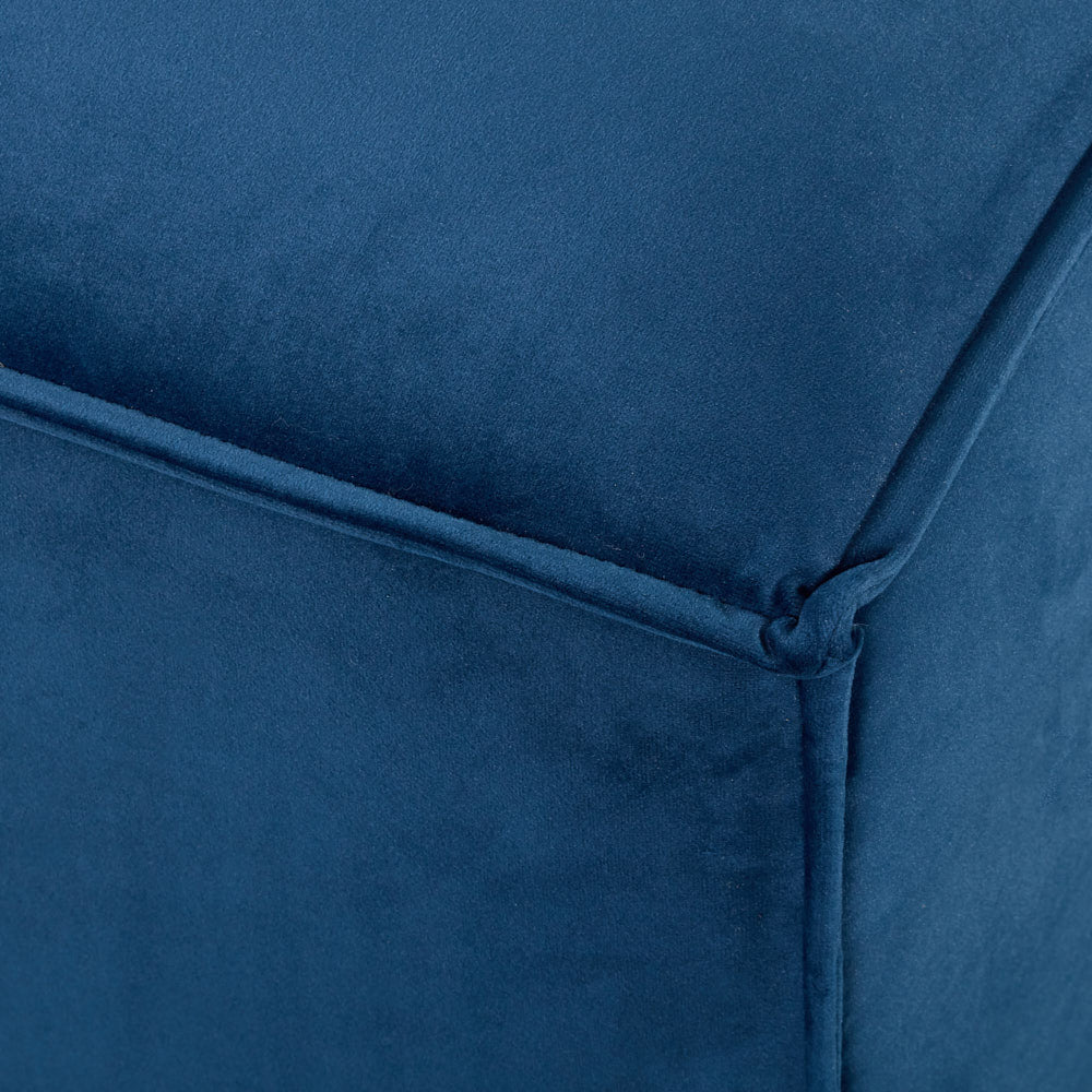 MASON - Blue Velvet Armless Chair Module