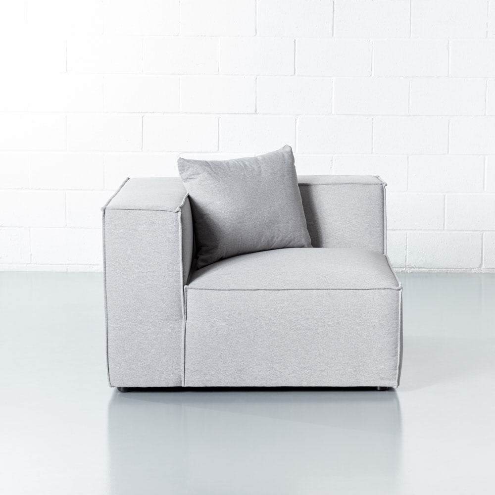MASON - Light Grey Fabric Corner Module