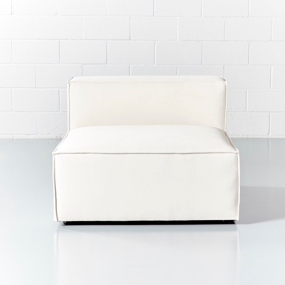 MASON - Cream Fabric Armless Chair Module